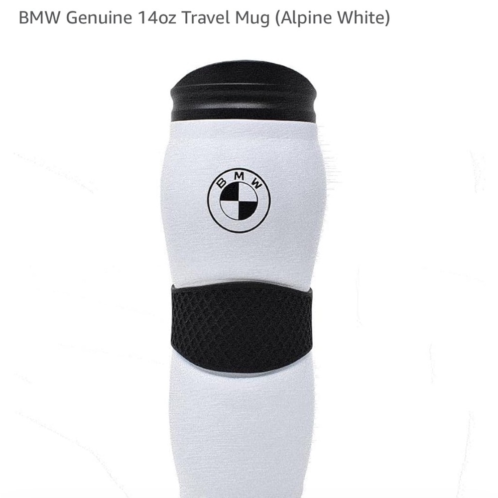 BMW Genuine 14oz Travel Mug - Alpine White NWOT